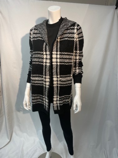 Checkered Hoody Cardigan – RUN – 93154 – S13B