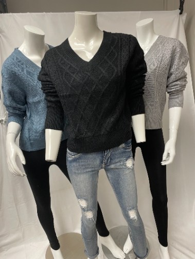 V-Neck Sweater – RUN – 900072 – S13B
