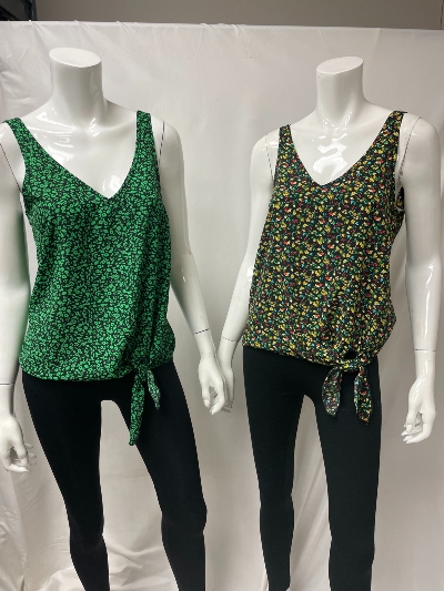 Sleeveless Side Tie Top - RIP -  RP9846T - 1