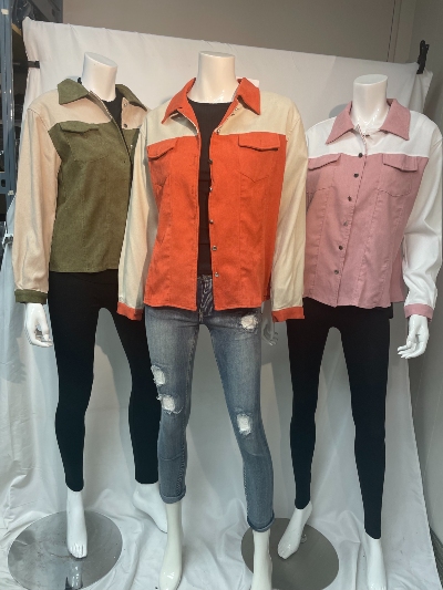 Corduroy Blouse STY - B51570W - S4M