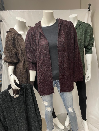 Open Hoody Sweater - RUN - 90734 - S13B