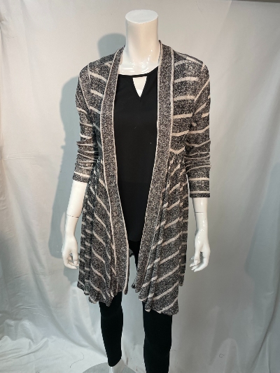 Stripe Cardigan - GOL - T9059A - 8