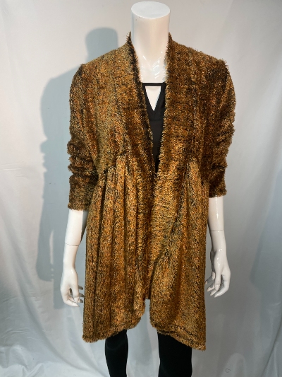 Fur Cardigan - GOL - T9059VJ-2 - S16B