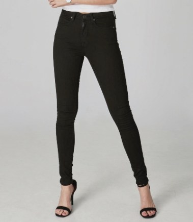 Skinny Mid-Rise Jeans DSA – Blair-BLK S5B